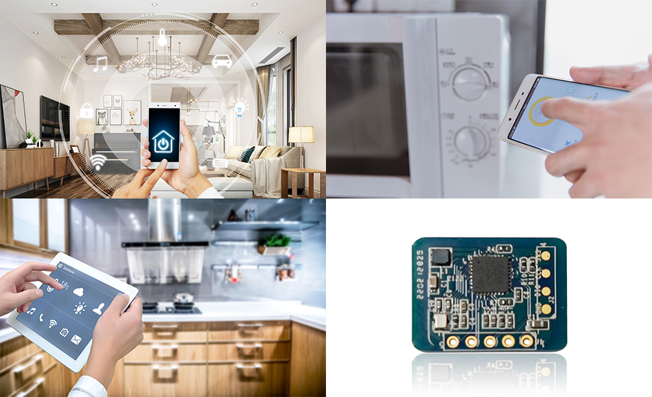 Microwave induction radar module + Bluetooth networking zero code control scheme Microwave induction radar module + Bluetooth networking zero code control scheme