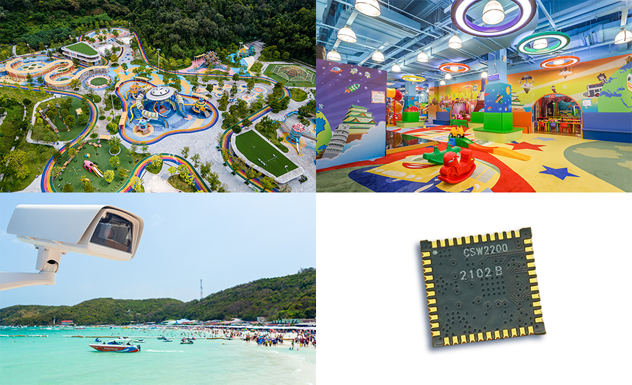 Long-distance wireless module park seaside wireless video surveillance solution Long-distance wireless module park seaside wireless video surveillance solution
