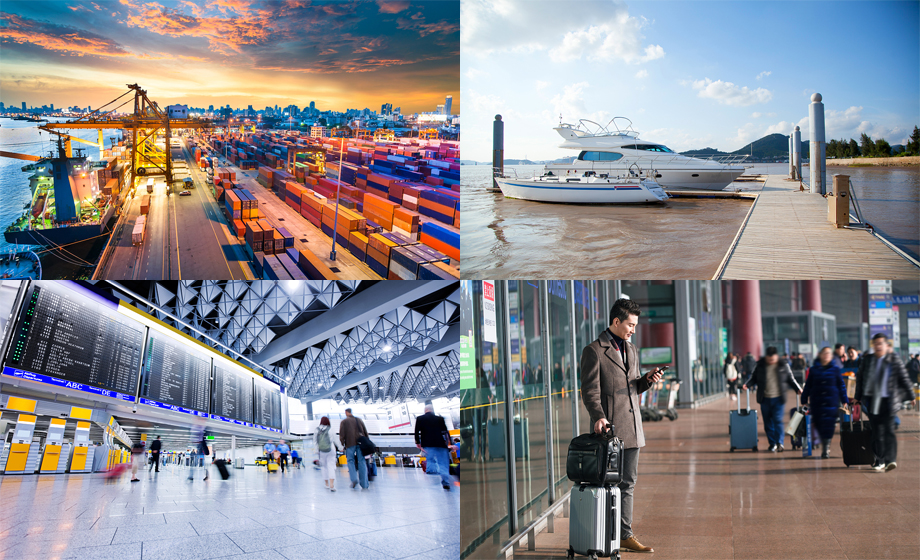 Port/airport long-distance wireless module transmission scheme Port/airport long-distance wireless module transmission scheme